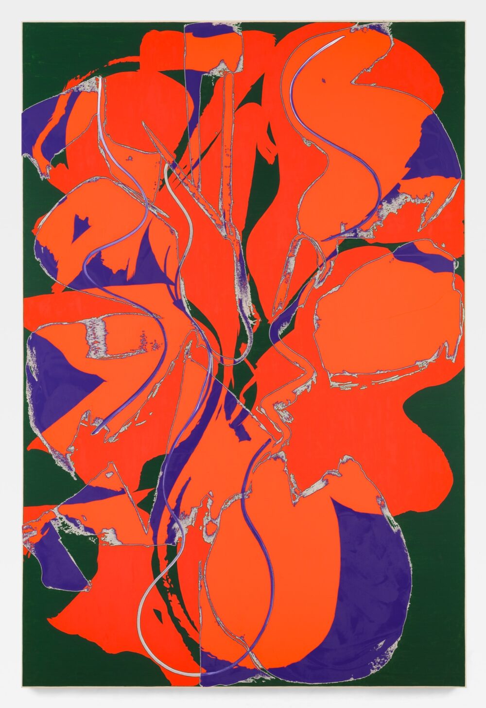 Mostly Red abstract painting.