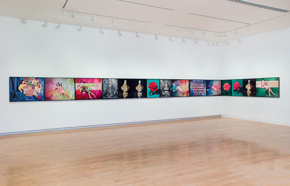 Installation view of Sara Cwynar's Gilded Age