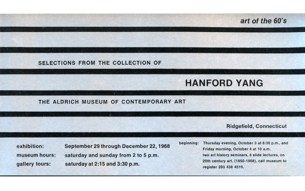Selections from the Collection of Hanford Yang: Art of the ‘60s
