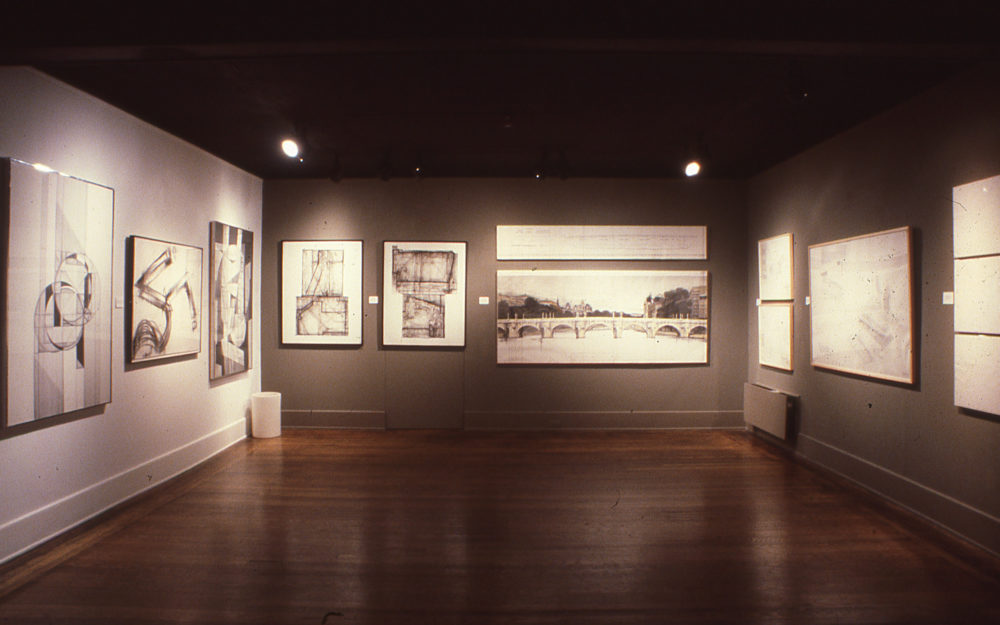 Installation view of New Dimensions in Drawing
