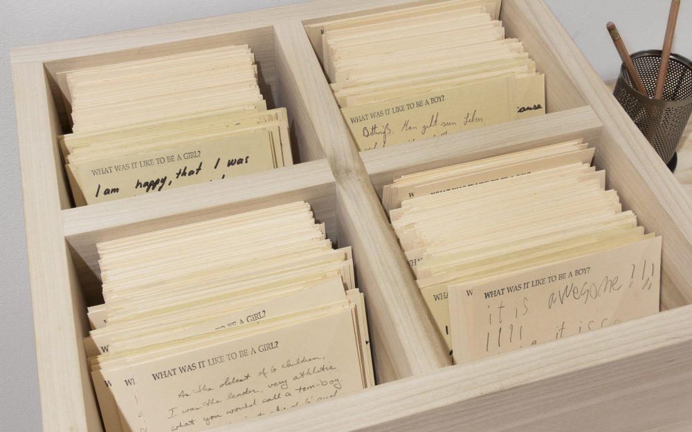 Mary Beth Edelson: Six Story Gathering Boxes