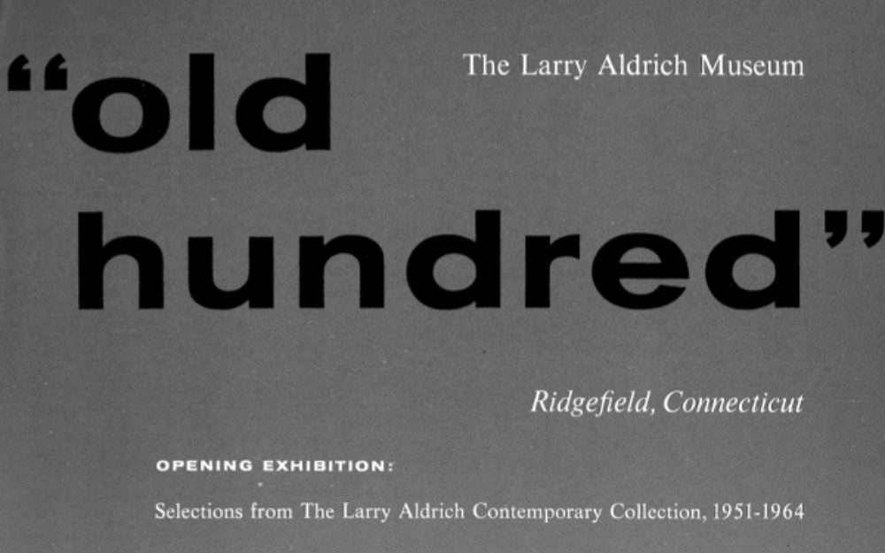 Black lettering on a gray background reading "Old Hundred"