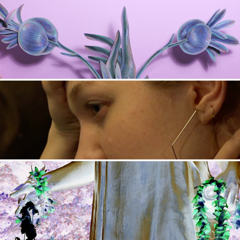 Hugo McCloud book cover with painting detail and light blue binding and font color.