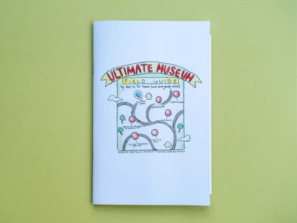 Zine cover with a map of a museum. Text reads: "Ultimate Museum Field Guide: By Teens, For Teens (And Everybody Else)"