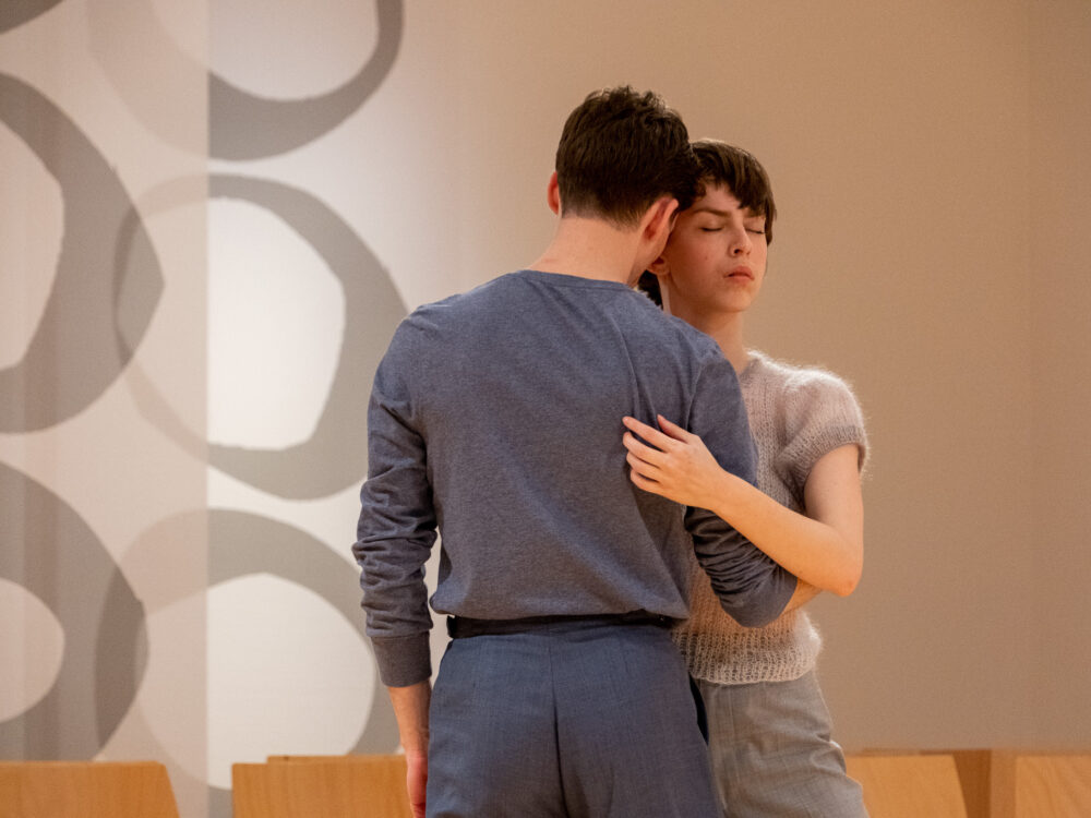 Dancers in an embrace